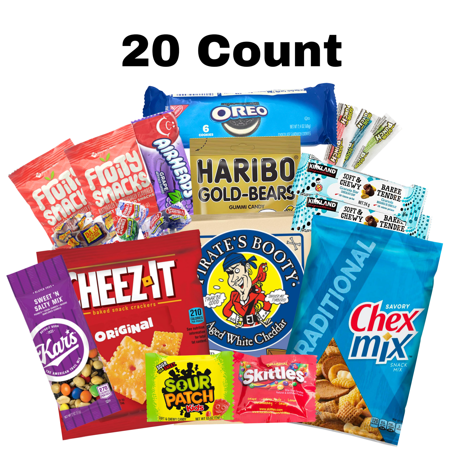 Kids SnackBOX Care Package with Candy and Snacks (24 Count)